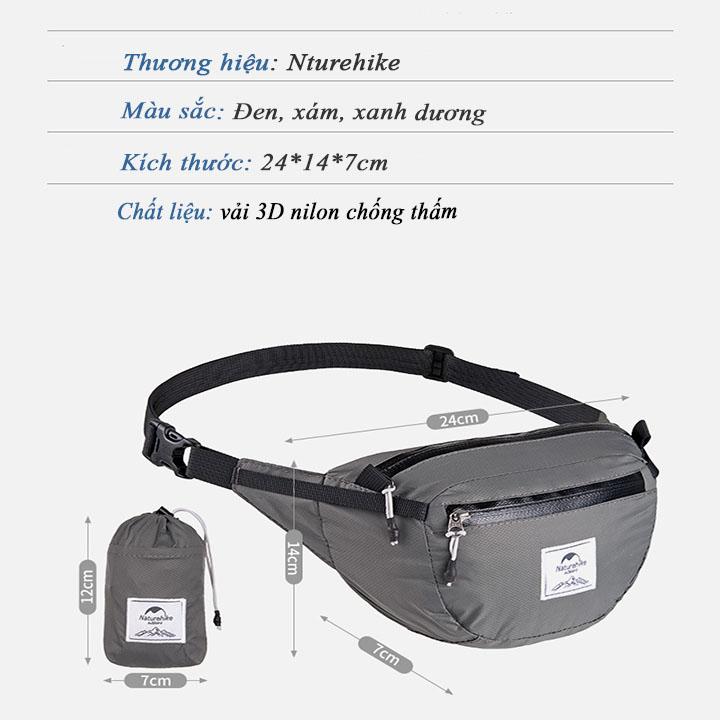 Túi đeo ngang hông chống nước NatureHike NH18B300-B