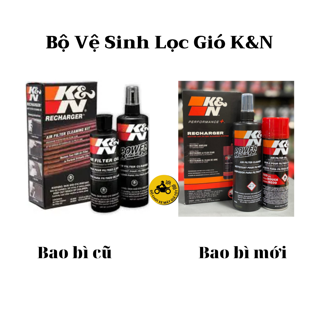 Bộ sản phẩm vệ sinh lọc gió k&n mỹ