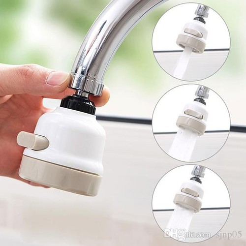 Đầu vòi tăng áp điều hướng 360 độ Trắng, 3 chế độ chảy,vòi rửa bát, vòi nước,vòi sen,vòi xịt vệ sinh, vòi rửa chén tăng áp, vòi chậu rửa bát, đầu vòi rửa chén
