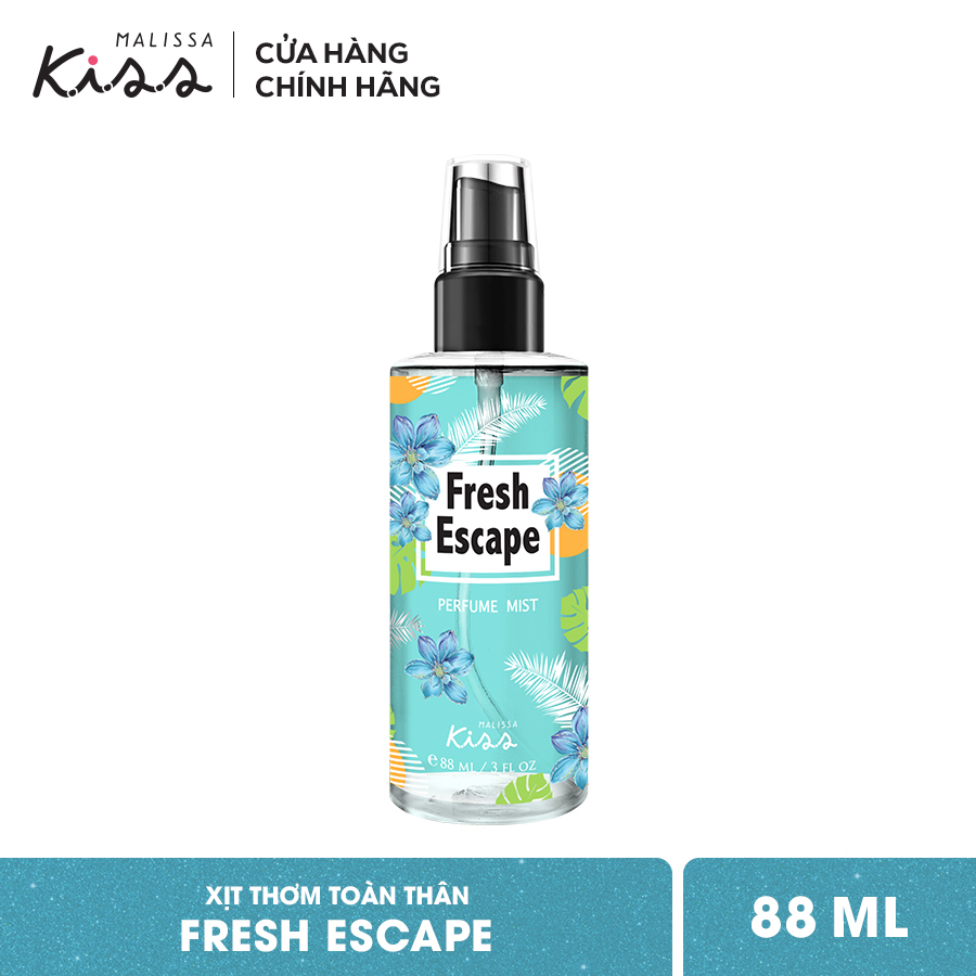 Xịt Thơm Toàn Thân Hương Nước Hoa Malissa Kiss - Hương Fresh Escape 88ml