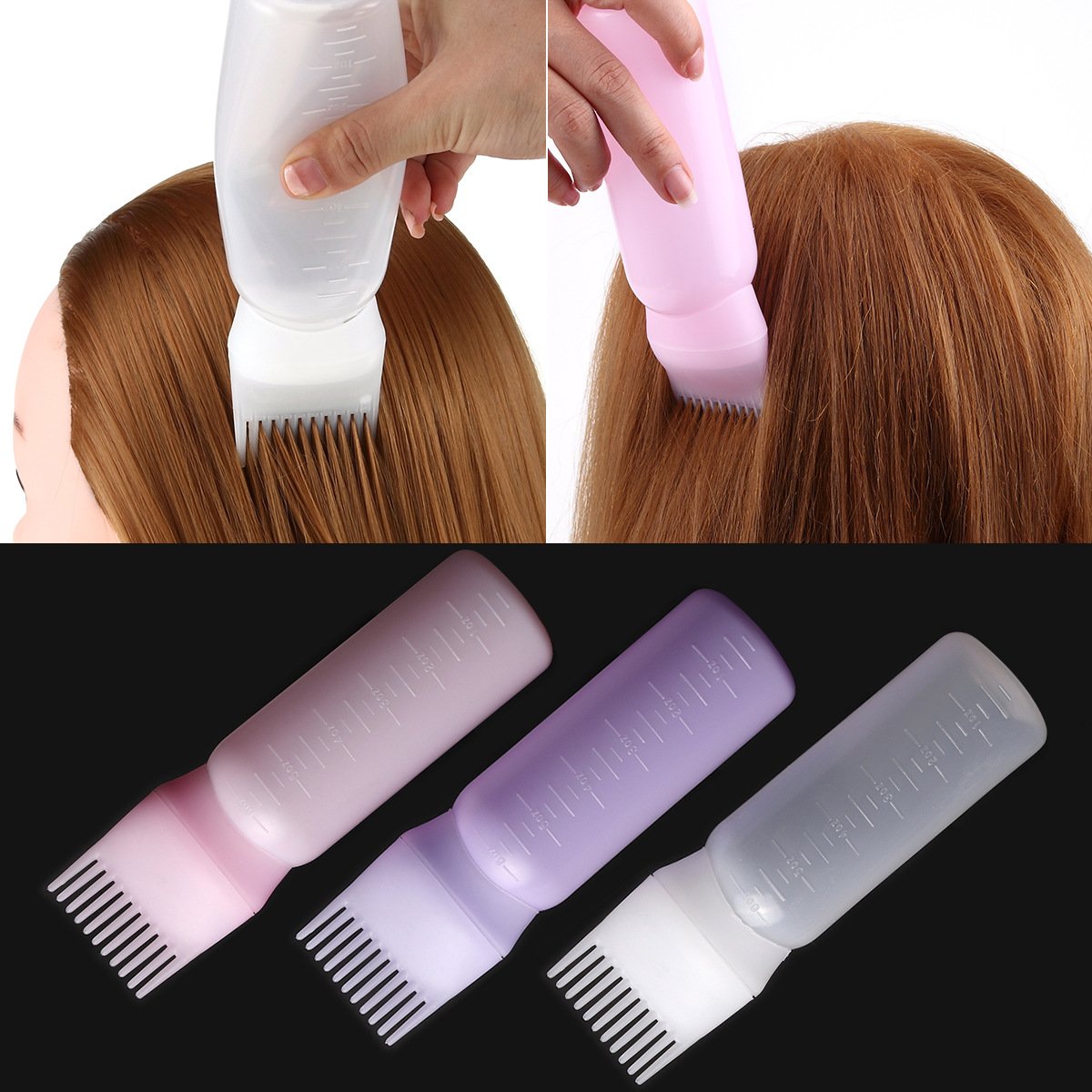 Bình để hóa chất uốn ép nhuộm duỗi cho salon tóc
