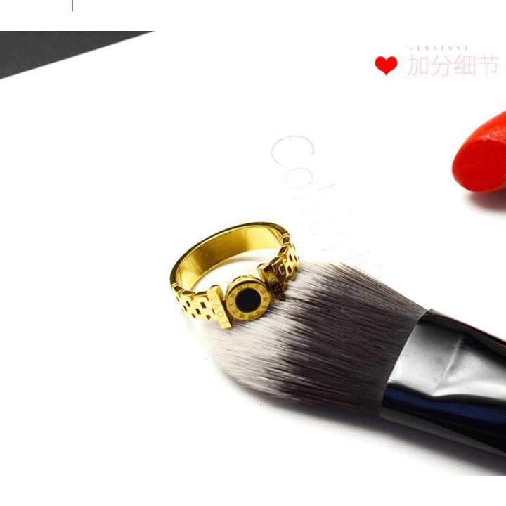 Nhẫn Nữ Mặt TrònTitan Không Đen TT 1275