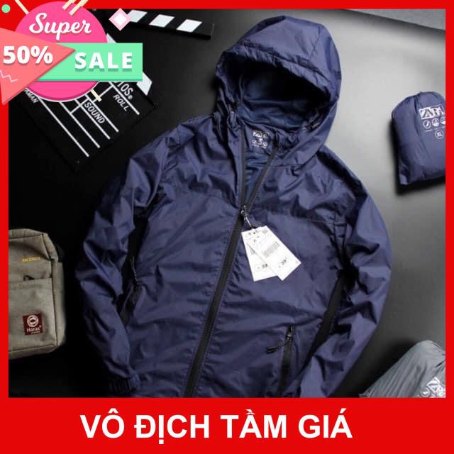 Áo khoác gió Nam chống nước Za.ra hàng xuất 03 màu