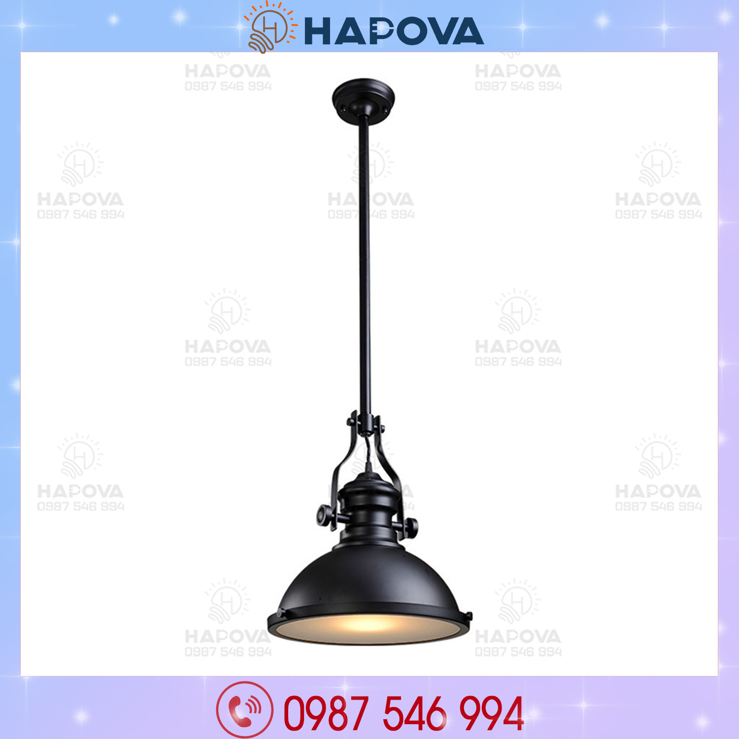 Đèn thả trần, đèn thả trang trí dây xích hapova dt 8987/300