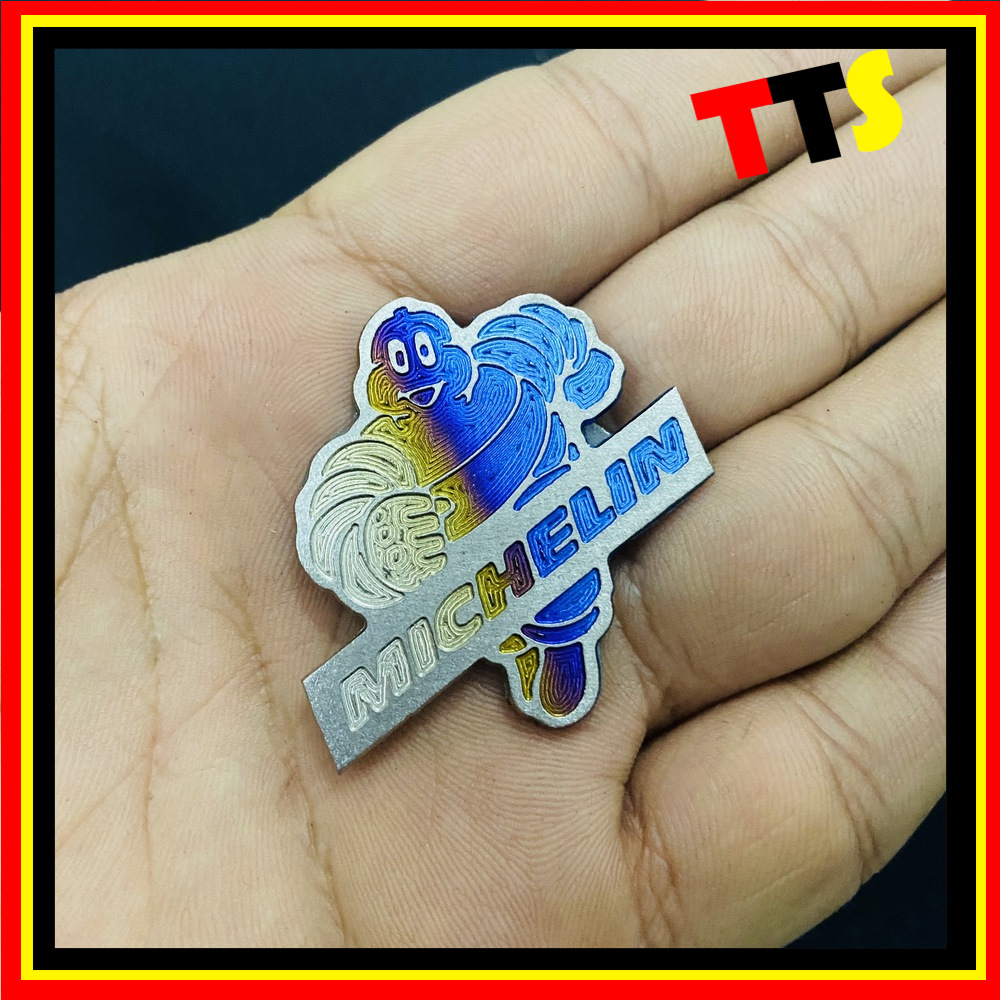 [HCM]TEM TITAN LOGO MICHE   TRANG TRÍ CÓ SẲN KEO DÁN 3M SIÊU CHẮC DÁN GẮP DÀN ÁO XE MÁY