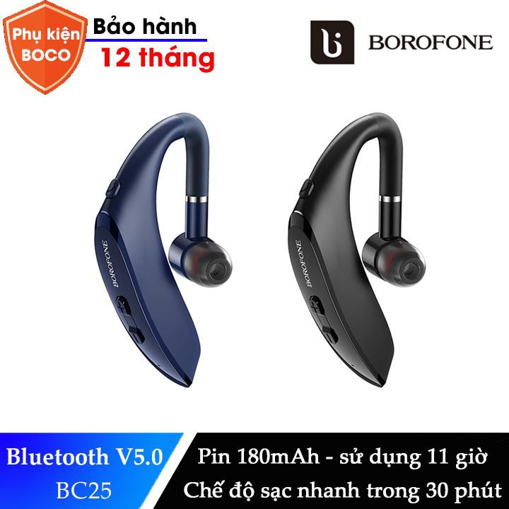 Tai nghe bluetooth Borofone BC25 - nghe nhạc, đàm thoại 11 giờ, sạc nhanh trong 30 phút