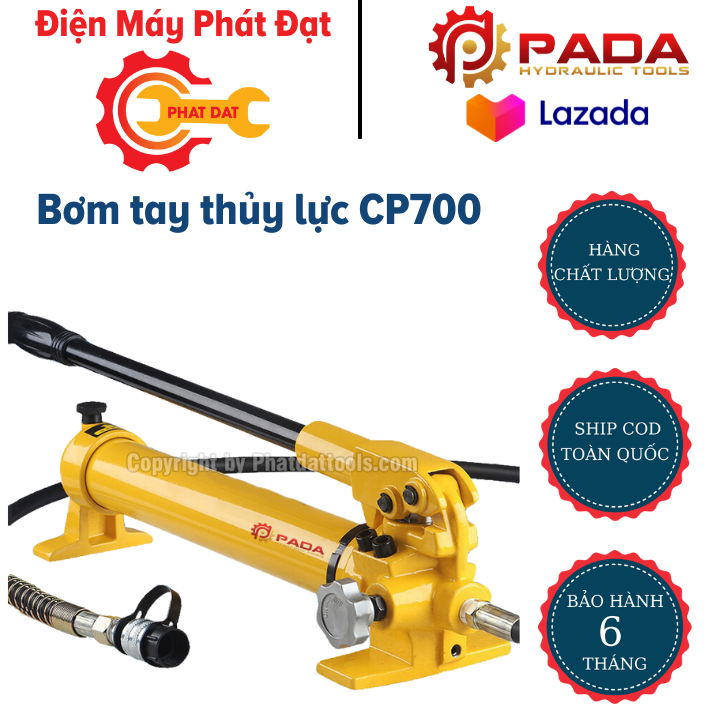 Bơm tay thủy lực cp700 - bảo hành 6 tháng