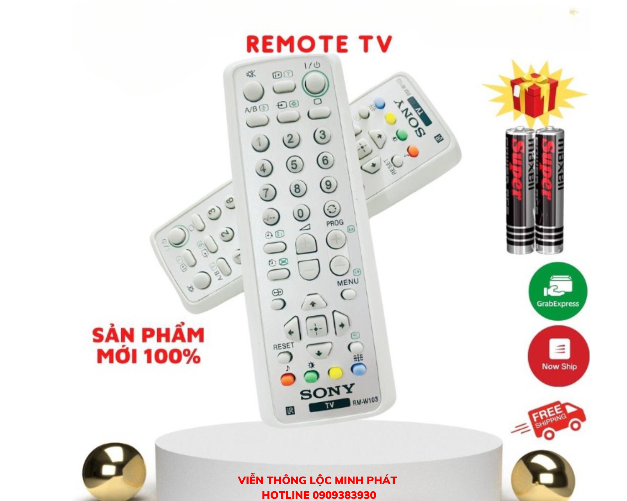 Điều khiển remote tivi sony - dùng cho tivi sony đời trước, đời cũ