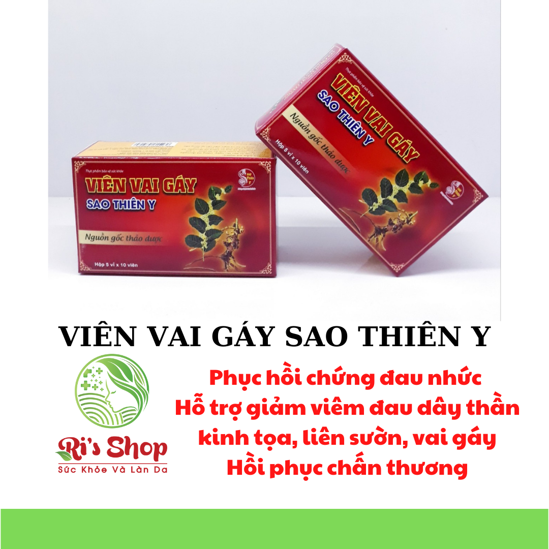 [HCM]COMBO 2 HỘP VIÊN VAI GÁY SAO THIÊN Y - HỖ TRỢ GIẢM TRIỆU CHỨNG VIÊN KHỚP THOÁI HÓA ĐỐT SỐNG CỔ ĐAU NHỨC VAI GÁY