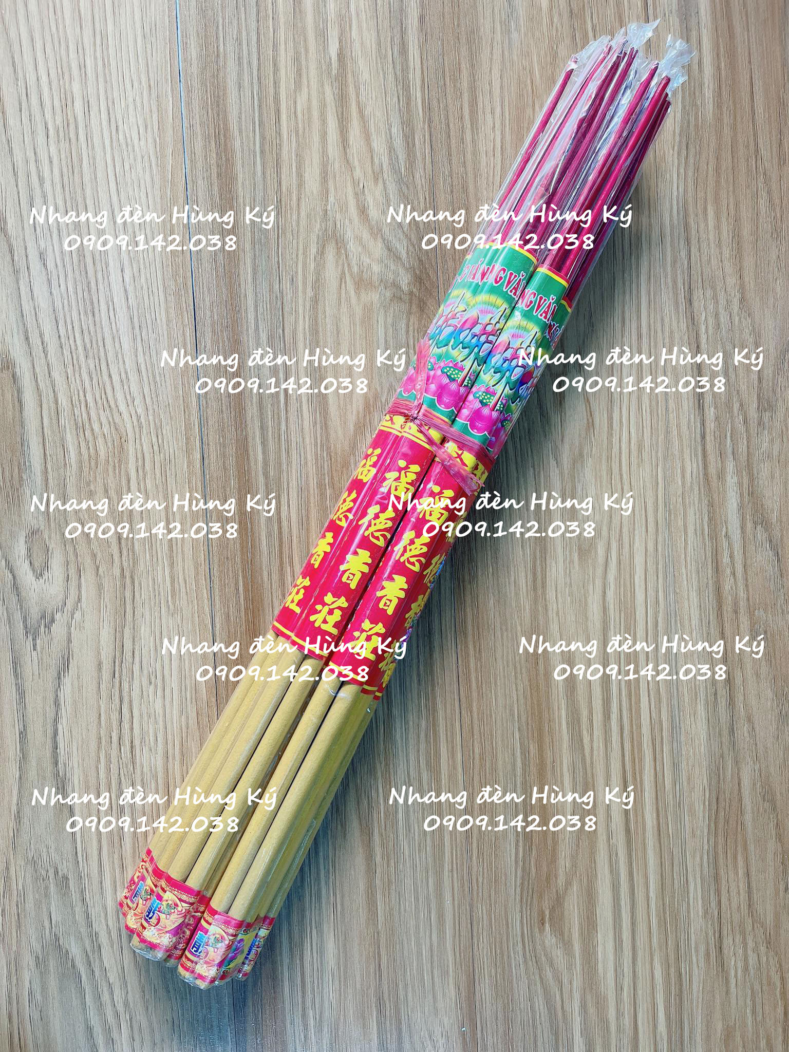 Set 10 bó nhang 3 cây loại cây nhang lớn cao khoảng 6 tấc
