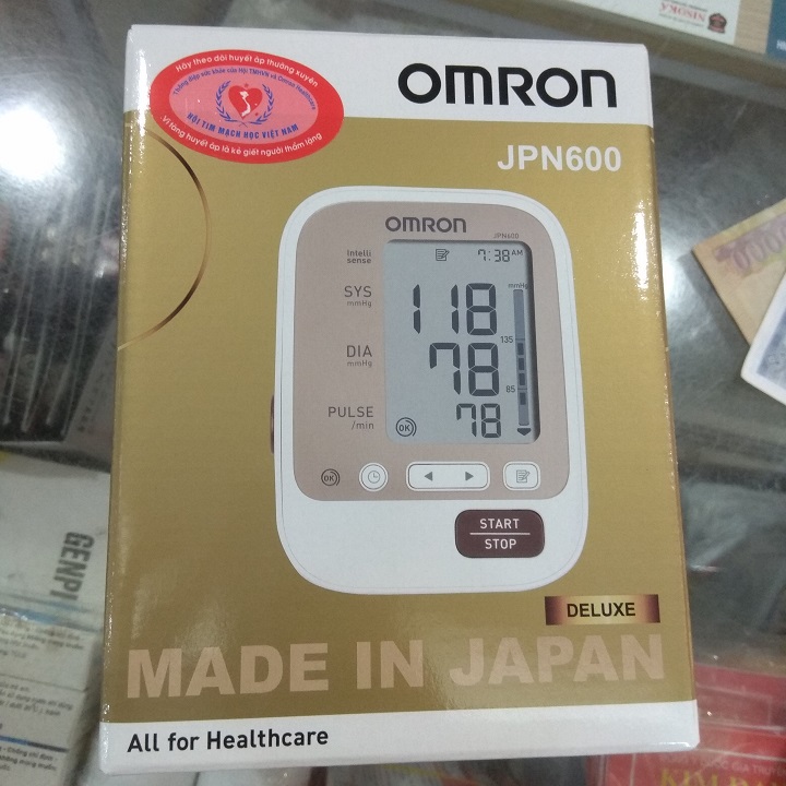 Máy đo huyết áp bắp tay OMRON JPN 600+ SẠC CHÍNH HÃNG+ SẢN XUẤT TẠI NHẬT