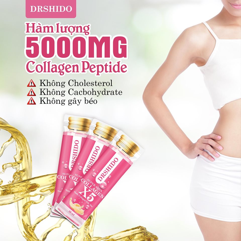 [HCM]Collagen X5 Dr.Shido Japan - Ngăn ngừa lão hóa cải thiện độ đàn hồi cho da