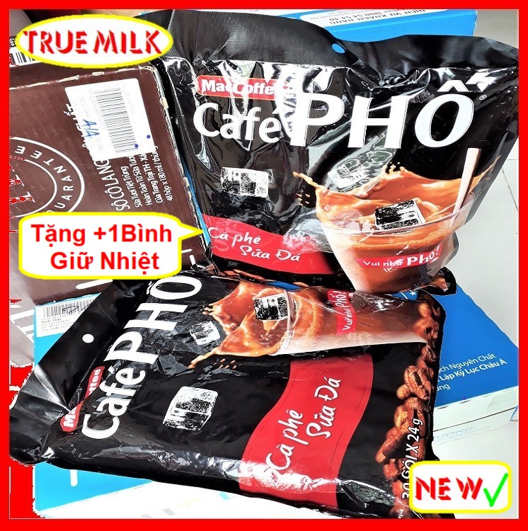 Cafe phố 30gói x 24g - ca phê phố - cafe sữa đá - maccoffee - cafe phố 720g - cafe pho - ca phe pho - ca phe hoa tan - ca phe pha san
