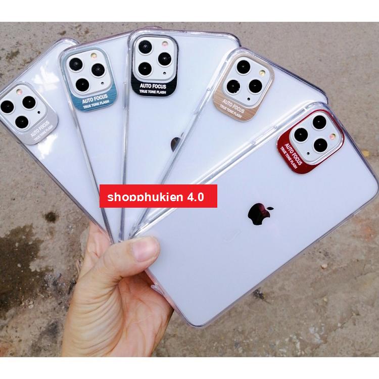 Ốp lưng Iphone 11 / ip 11 pro / ip 11 pro max lens autofocus dẻo có khung bảo vệ camera
