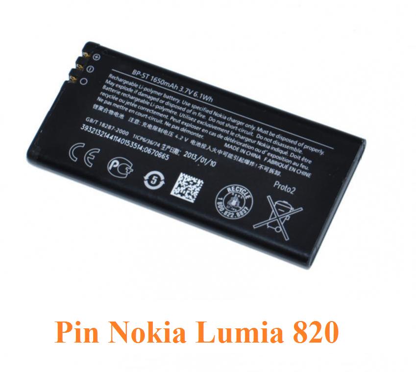 Pin nokia n820 / bp-5t bảo hành 6 tháng