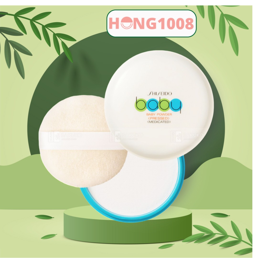 Phấn Rôm Shiseido Baby Baby Powder Pressed Medicated Nhật Bản 50g Phấn Bobo Shop Hong1008
