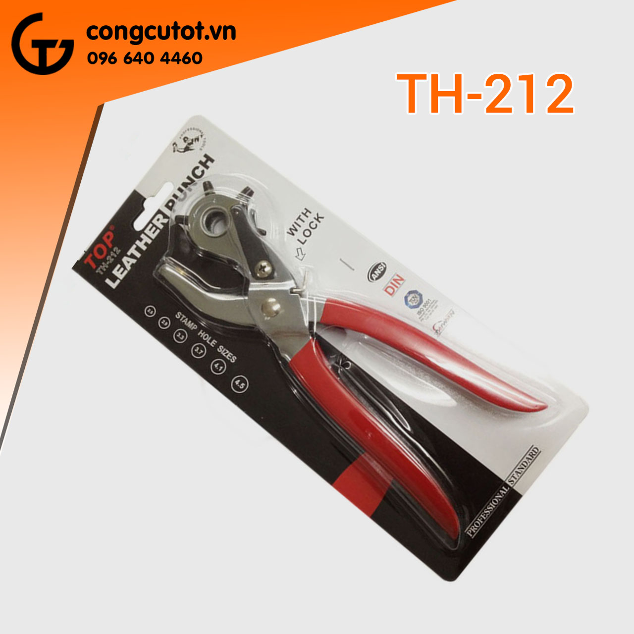 Kìm bấm lỗ thắt lưng Top TH-212