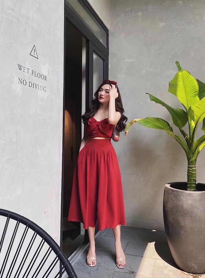 SET BỘ áo nơ - SET BỘ JUM RỜI hàng cao cấp 3 màu size s m l 38-53kg ST1