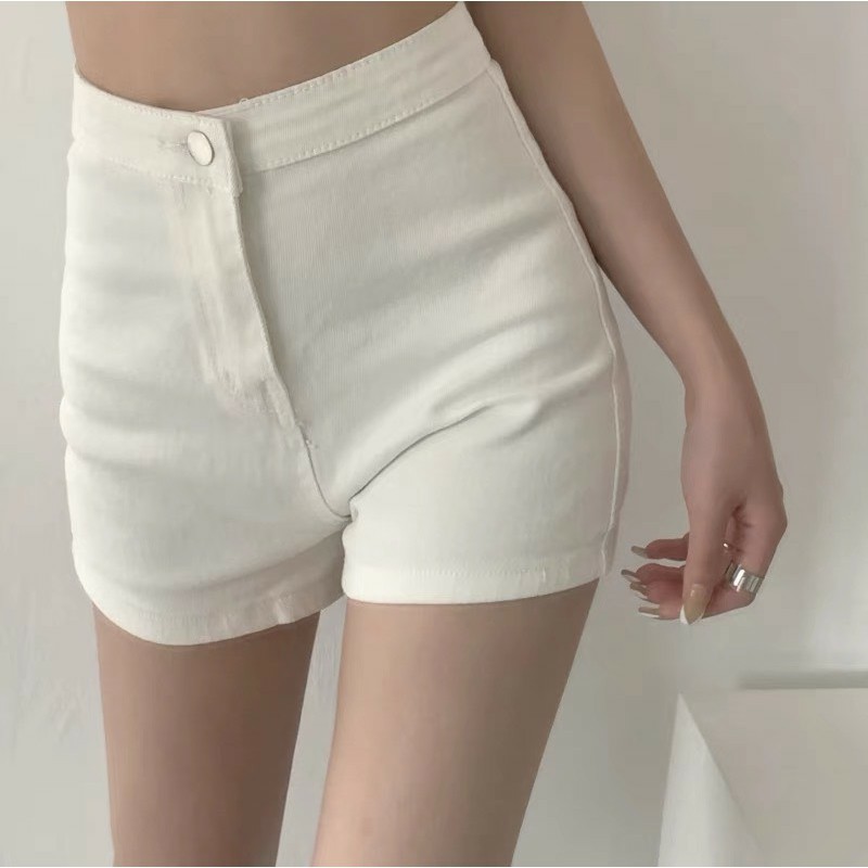 Quần short kaki nhung co dãn 2 màu, quần đùi ôm body
