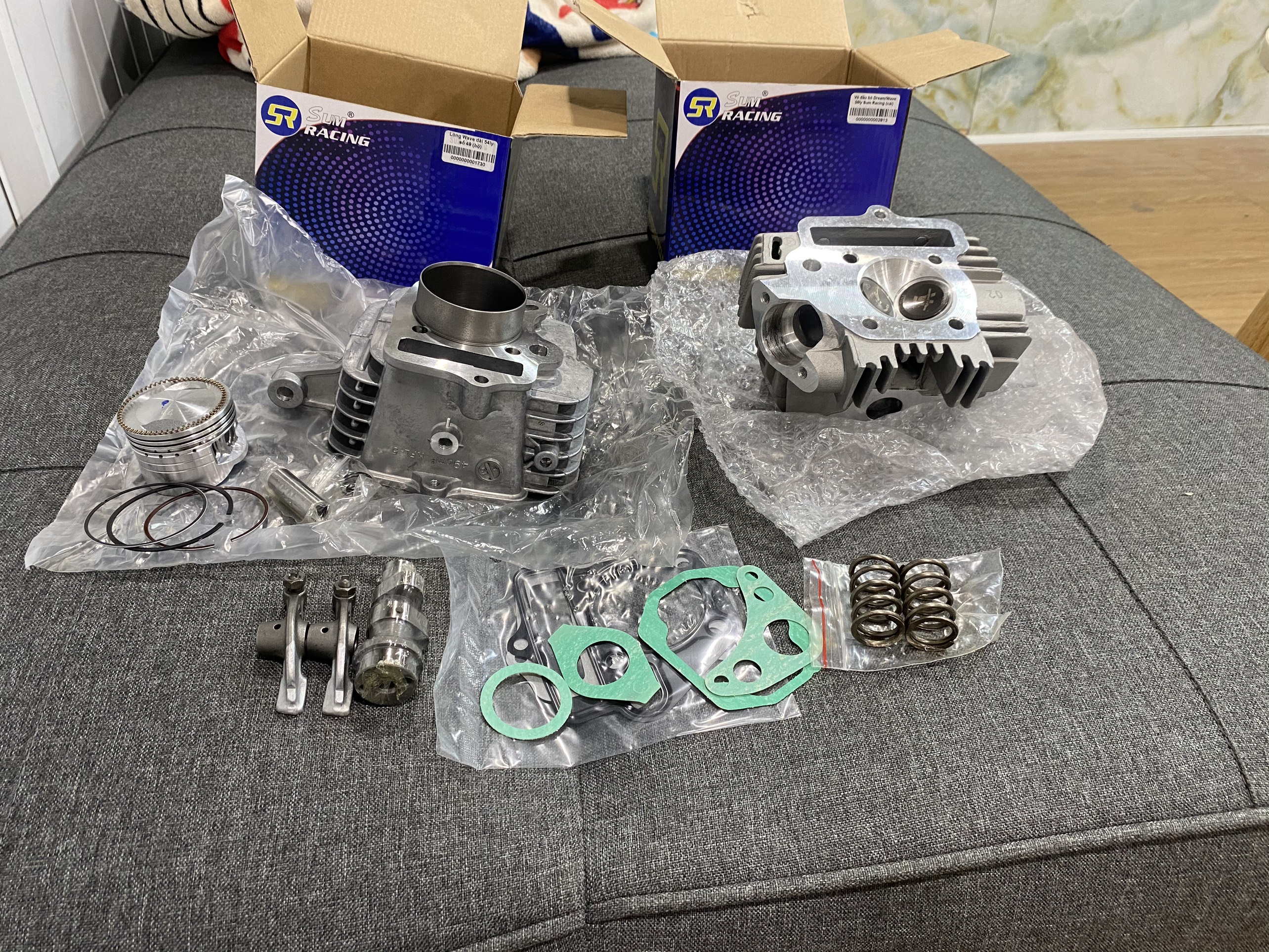 Full bộ lòng trái 54 đầy đủ như hình sumracing cho sirius 50, ex 50 lên dên 110 13t3