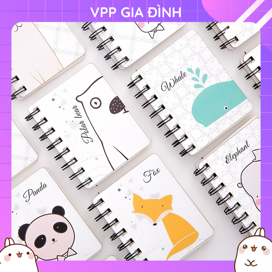 Sổ tay ghi chú note kute gáy lò xo