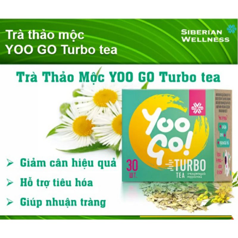 Trà thảo mộc Yoo Go Turbo Tea giúp giảm cân hiệu quả và an toàn