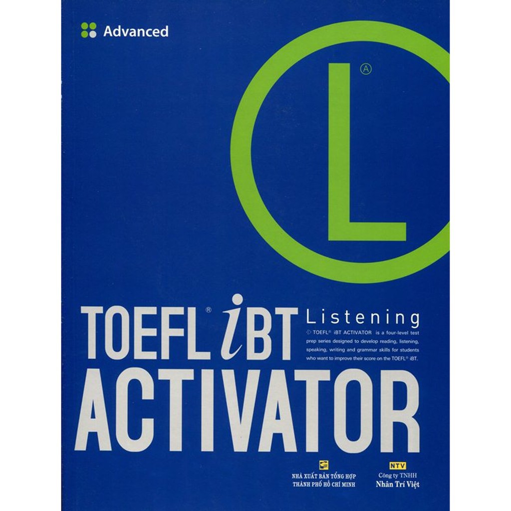 Ns minh tâm - sách - toefl ibt activator listening advanced