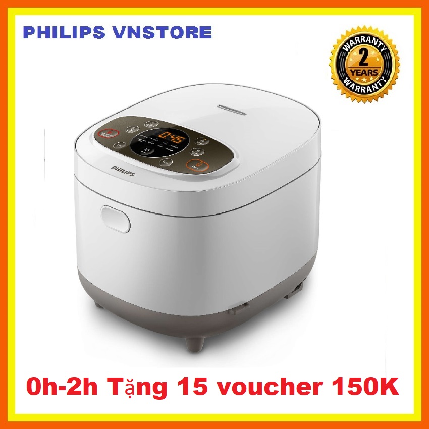 Nồi cơm điện công nghệ Fuzzy Logic HD4533 Đốt nóng 3D thông minh Lòng nồi siêu dày 30 mm 18L Thưởng thức vị ngon trong từng hạt gạo