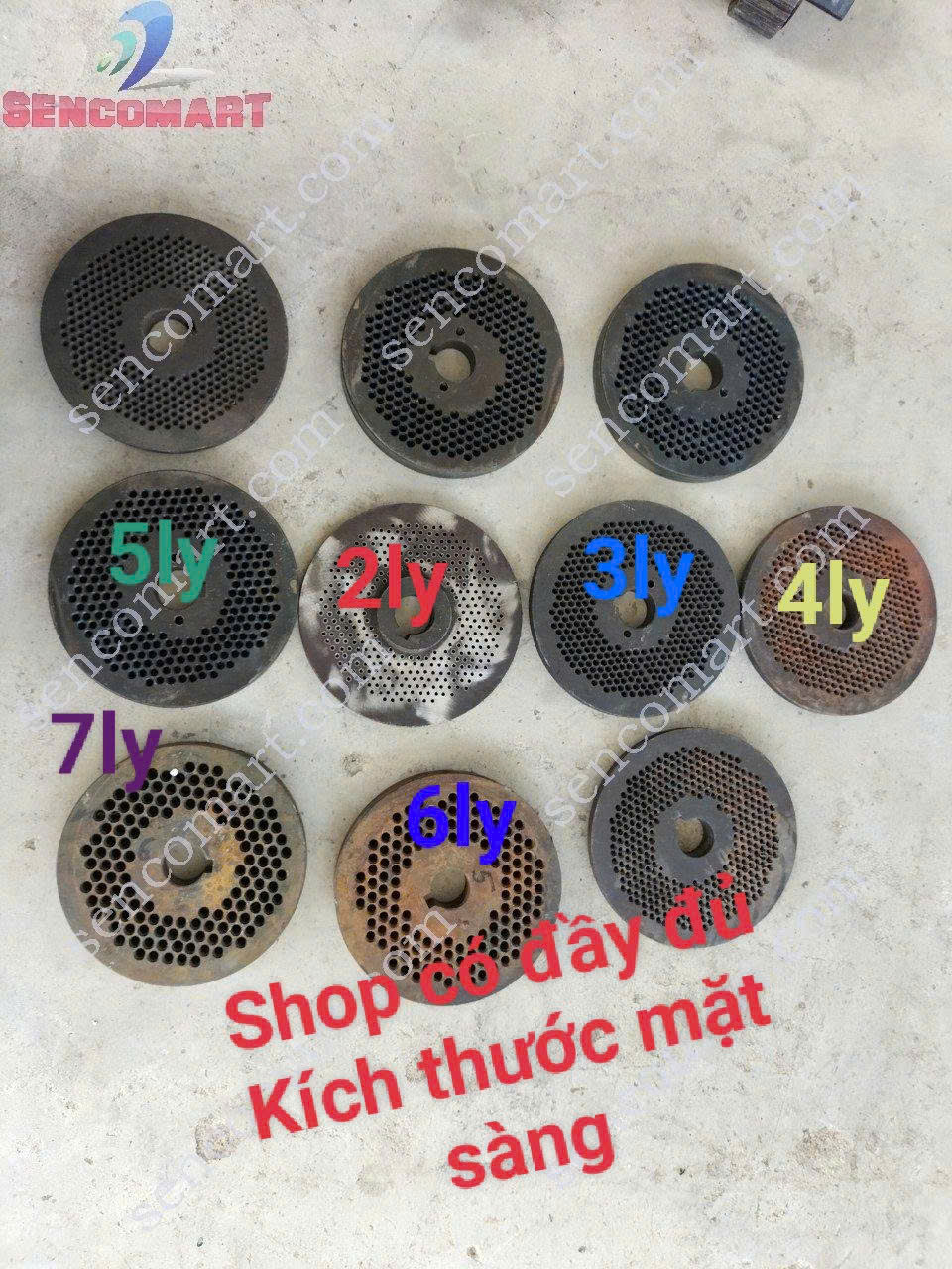 Mặt Bích Gắn Máy Ép Cám Chim Lỗ 2LY