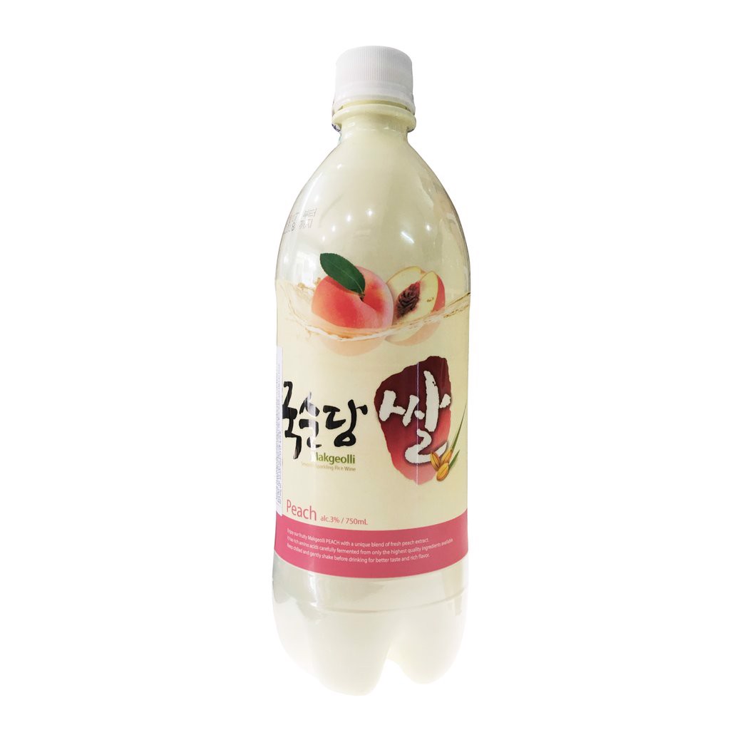 NƯỚC GẠO LÊN MEN  MAKGEOLLI 750ml VỊ ĐÀO