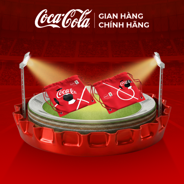 [GRO GIFT] TÚI RÚT THỂ THAO FFWC Coca-Cola Sale 8.8 Coca-Cola Chính Hãng_LD