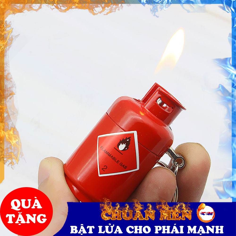 Bật lửa khò Chuẩn Men tia lửa nhỏ hình bình gas độc lạ dễ dàng sạc ga khi hết - GD1157