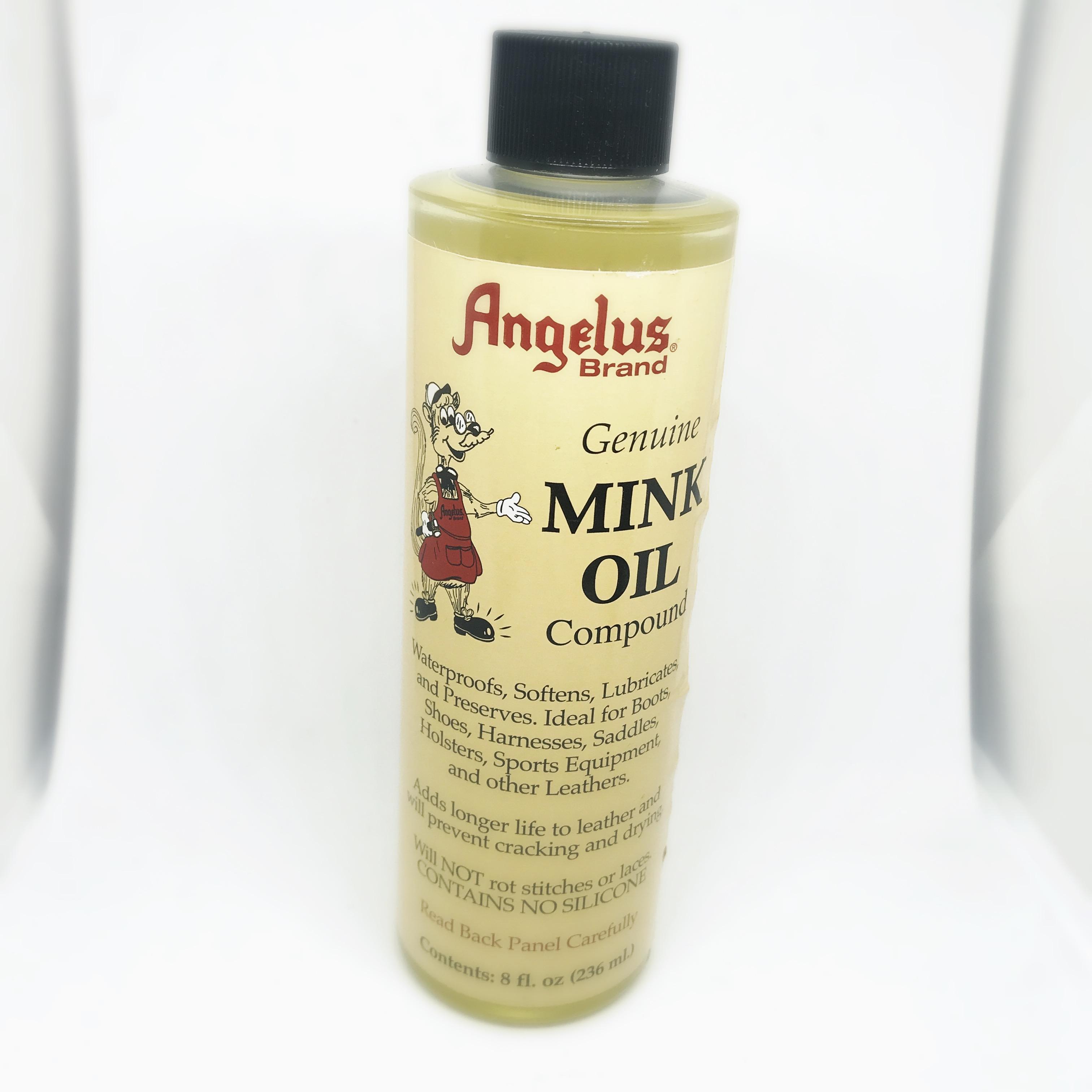 ANGELUS MINK OIL  Dầu chồn làm mềm chất liệu da, vải, tăng tuổi thọ giày, túi (60ml)