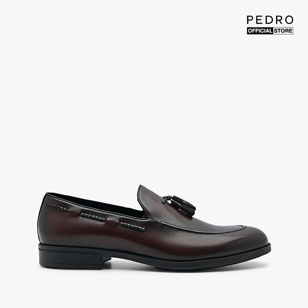 PEDRO - Giày tây nam mũi tròn Monk Leather Loafers 29 PM1-46600138-29
