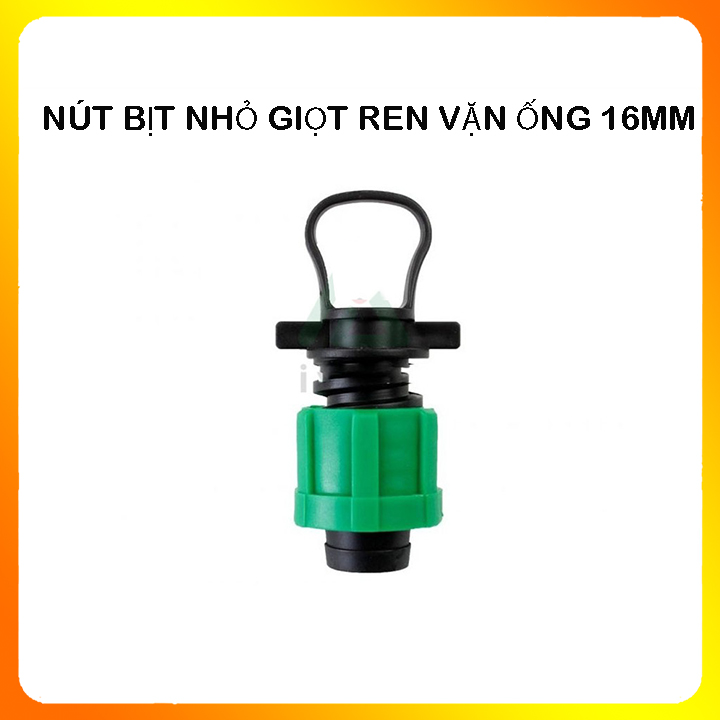 Combo 5 Bịt ống tưới nhỏ giọt 16mm ren vặn - Bịt đường ống nhỏ giọt