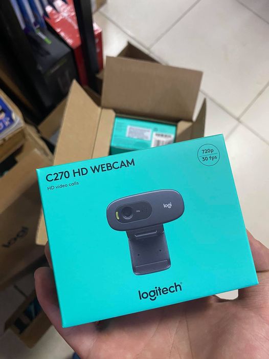 Webcam Logitech HD C270 chính hãng hình ảnh sắc nét tíc hợp micrô tính năng giảm tiếng ồn