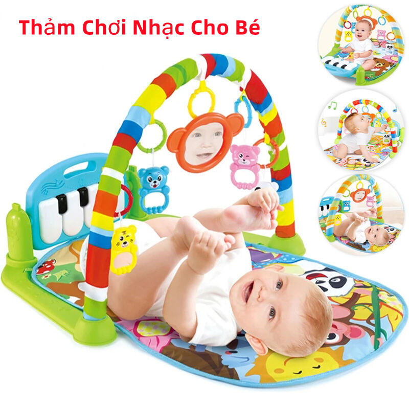 Thảm Nhạc Cho Bé Sơ Sinh Nằm Chơi Piano Bé Kích Thích Thị Giác Và Trí Não Cao Cấp Little Baby - Đồ Chơi Cho Bé Sơ Sinh Thông Minh Đáng Yêu Hình Thú Ngộ Nghĩnh