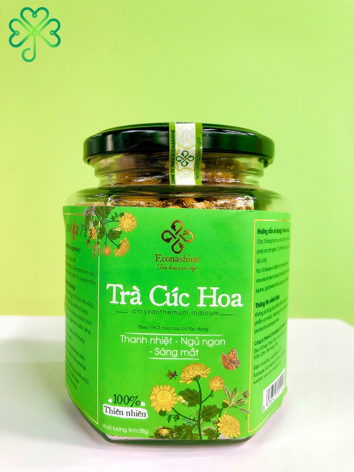 Trà hoa cúc chi sấy lạnh 50g - econashine - tốt cho sức khỏe - hỗ trợ giấc ngủ