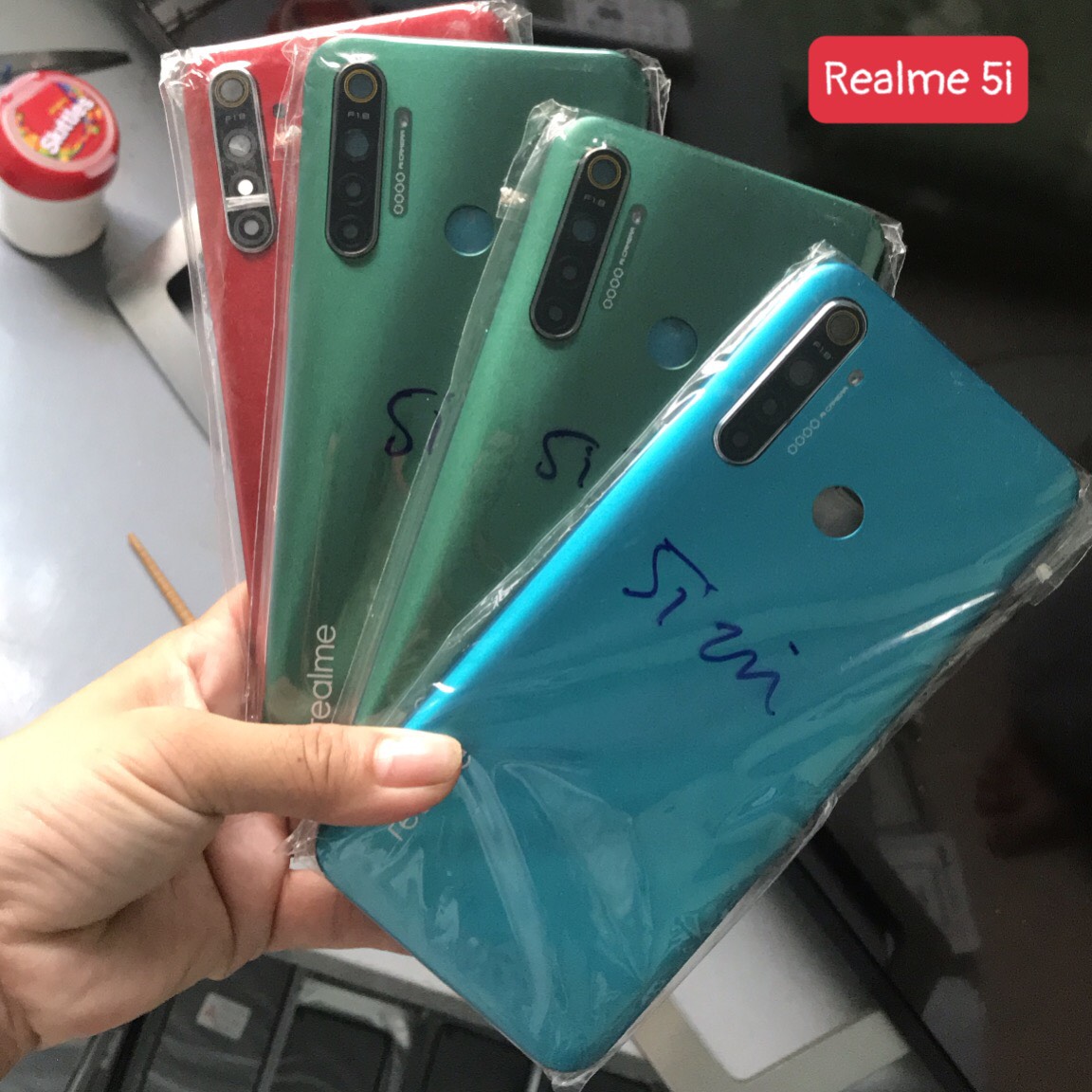 Bộ vỏ /Nắp lưng /Sườn máy Realme 5i