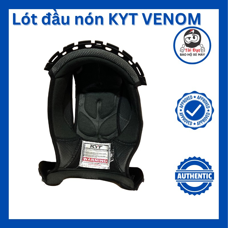 Phụ kiện MÚT LÓT KYT Venom 3 4 chính hãng thay thế dành cho nón mũ bảo