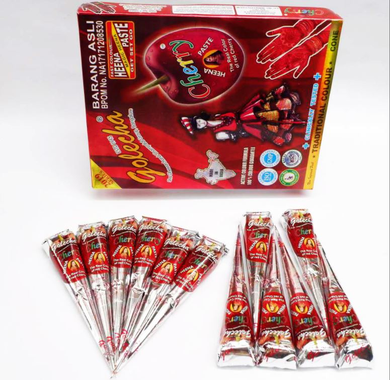 Mực hena mực henna vẽ henna ấn độ - Xanh lá