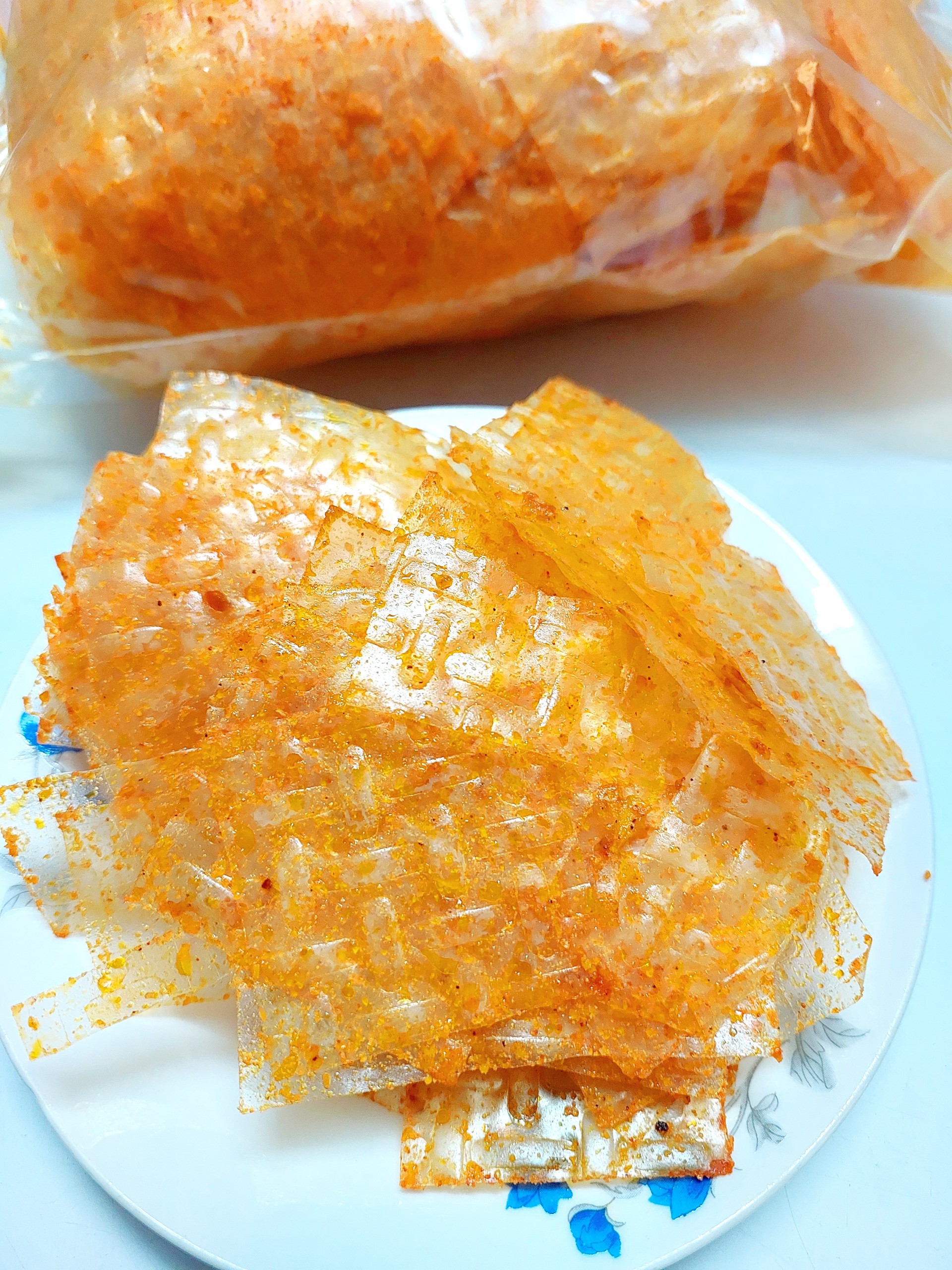 500g Bánh Tráng LẮC PHÔ MAI Miếng Vuông_minhnhatfood