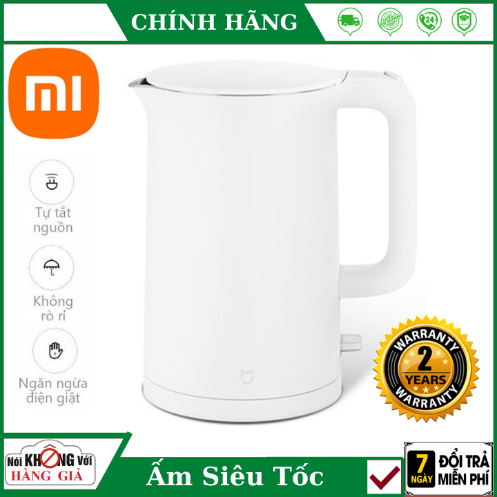 Bình siêu tốc Xiaomi Mijia 1A - Bảo hành 24 tháng - công suất cao 1800W, dung tích 1,5L đun sôi trong 5 phút - Ấm đun nước siêu tốc mini , Bình siêu tốc sunhouse , bình siêu tốc thái lan