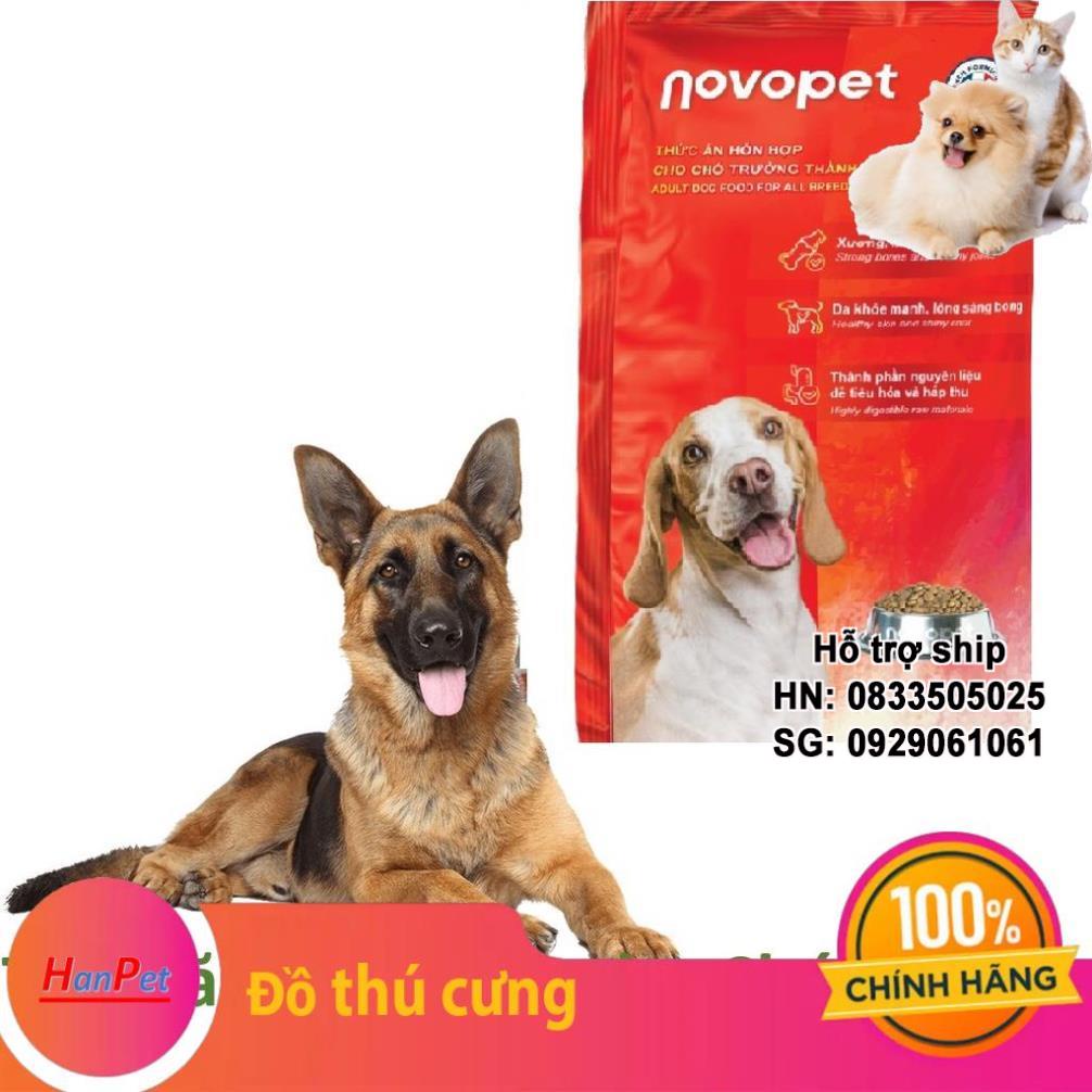 NOVOPET KEOS (gói 1kg và Gói 400gr) Thức ăn chó dạng hạt cho MỌI LOẠI chó (chó lớn trên 10kg)