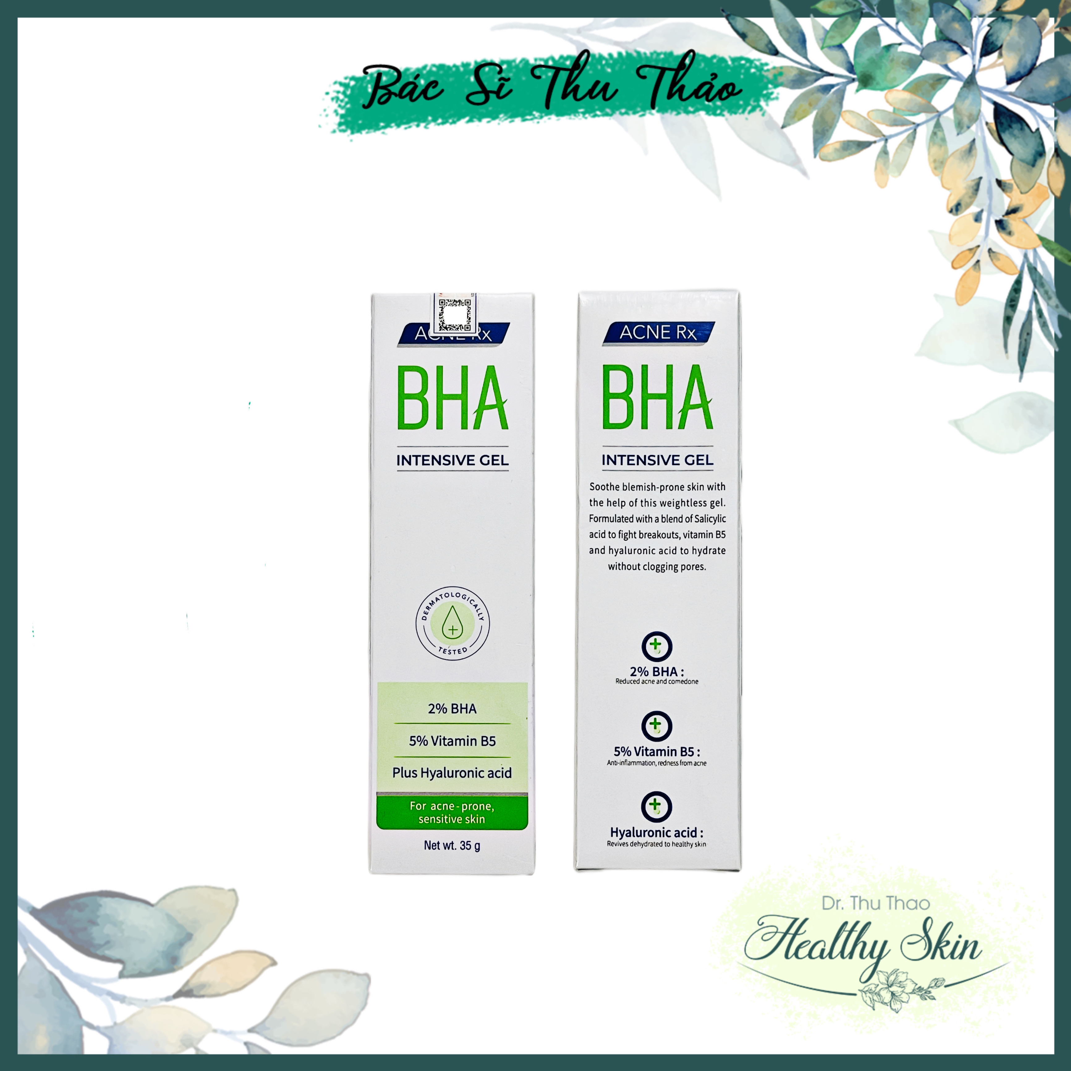 Gel giảm mụn acne rx bha intensive gel