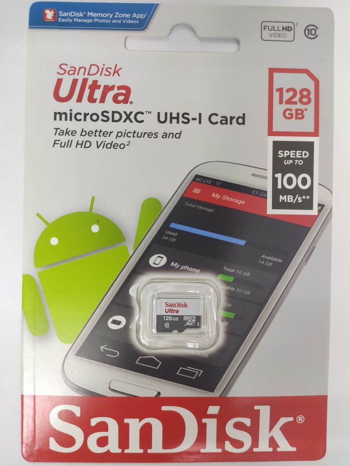 Thẻ Nhớ MicroSDXC SanDisk Ultra 128GB 100MB s - Hàng Chính Hãng