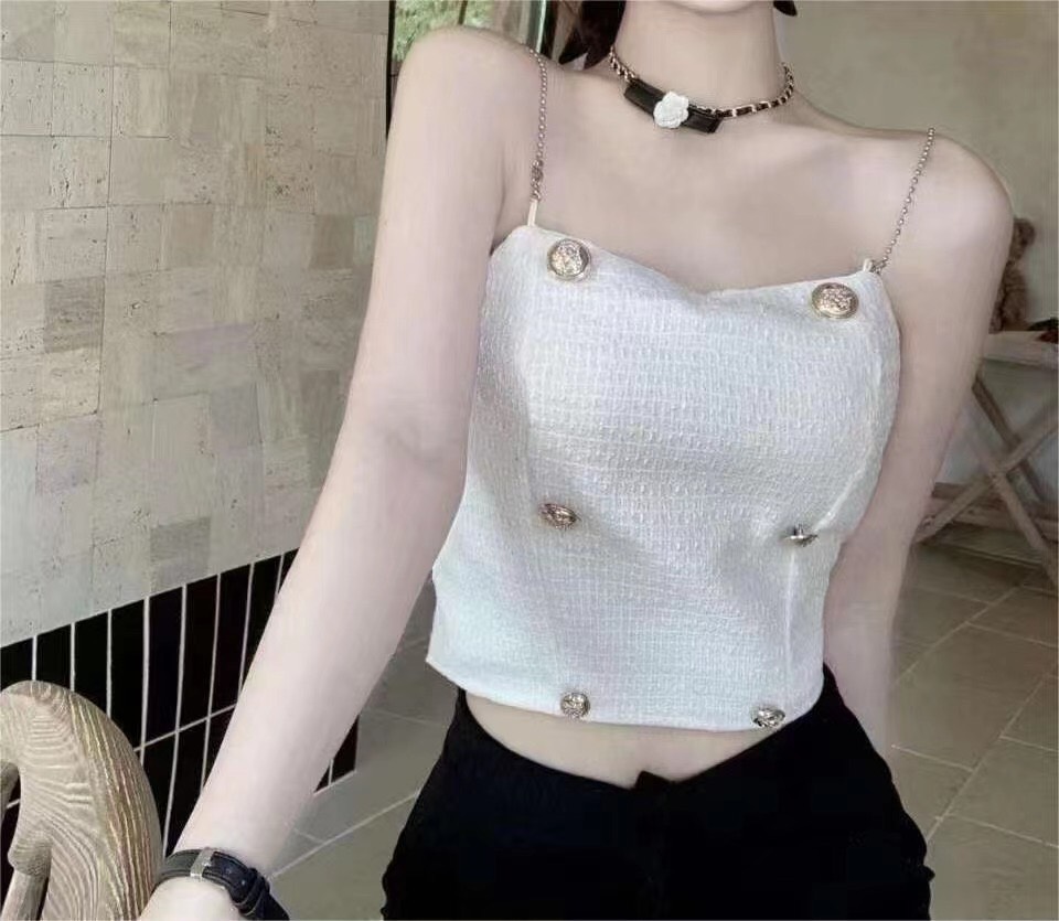 Áo bra 6 khuy dây xích cá tính size 40-58kg mã 044