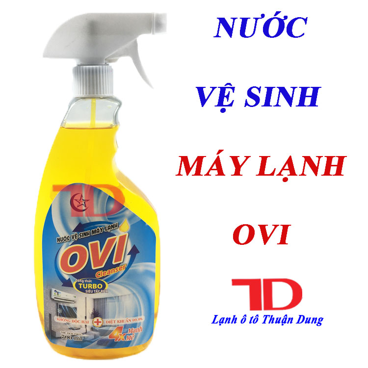 Nước rửa dàn nhôm vệ sinh điều hòa và ô tô OVI có dưỡng dàn - Vật Tư Điện Lạnh Ô Tô Thuận Dung