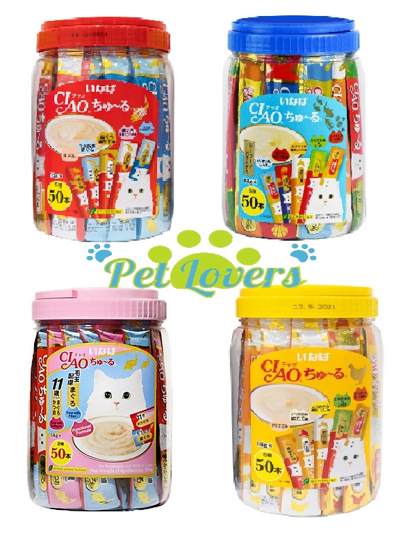 Ciao - Thức ăn ướt sốt thưởng súo thưởng Chicken Mix hộp 50 thanh * 14g cho mèo