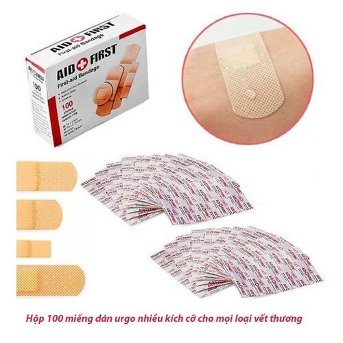 HỘP 100 MIẾNG BĂNG KEO CÁ NHÂN BẢO VỆ VẾT THƯƠNG ĐỦ KÍCH CỠ - SET 100 CÁI BĂNG KEO Y TẾ, MIẾNG DÁN CÁ NHÂN TIỆN DỤNG HÀNG NỘI ĐỊA CAO CẤP